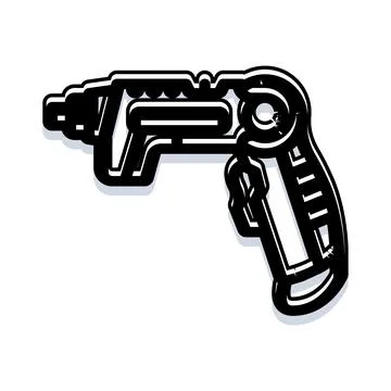 Futuristic laser gun blaster icon vector illustration Stock Illustration