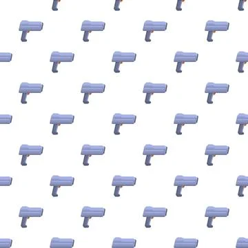 Futuristic laser gun seamless pattern for technology themes イラスト素材