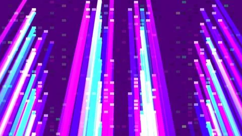 Futuristic laser light beams in vibrant neon colors. High-tech abstract Stock Illustration