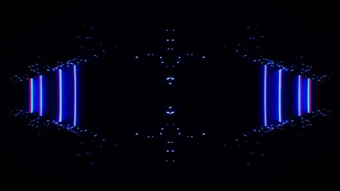 Futuristic Laser Tunnel Abstract 스톡 동영상 332306900