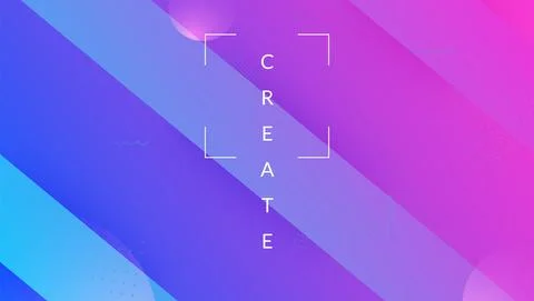 Futuristic Layout. Vibrant Paper. Tech Geometric Design. Minimal Stock Illustration