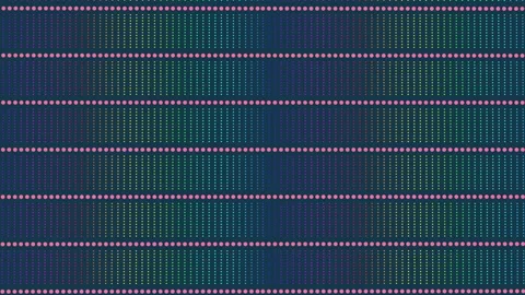 Futuristic LED light grid background with colorful glowing dots and digital 스톡 동영상 334139305