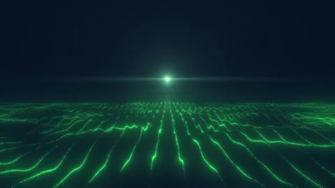 Futuristic light horizon Video stock 278582660