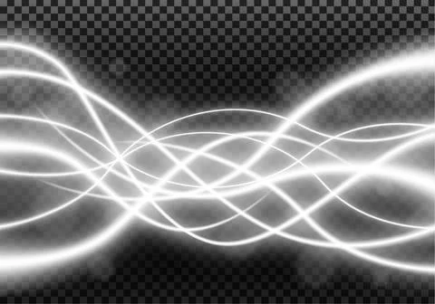 Futuristic Light Line Glowing Background, Vector Illustration Stock Illustration