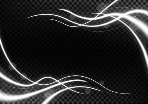 Futuristic Light Line Glowing Background, Vector Illustration イラスト素材