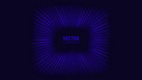 Futuristic light particles explosion Stock Illustration