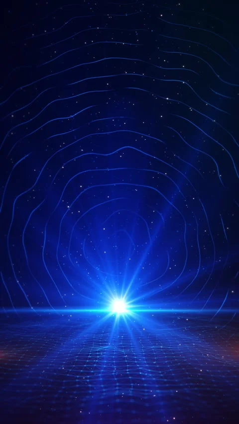 Futuristic Light Pulse Terrain Data Flow Visualization Scene data flow digital e 스톡 동영상 341906685