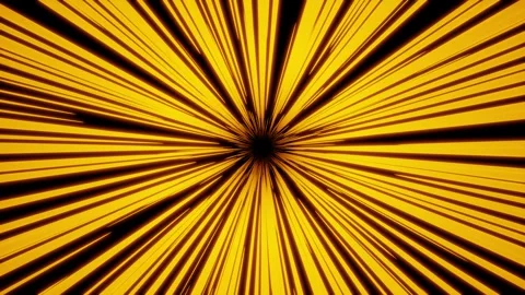 Futuristic Light Speed Jump Through a Golden Wormhole at 4K Stock Footage 315213345