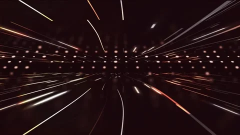 Futuristic Light Speed Warp Tunnel with Glowing Energy Streaks Stock Footage 339415192