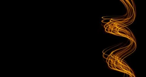 Futuristic light wave of energy with elegant glowing lines banner design Stock Illustration