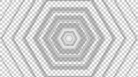 Futuristic lights tunnel with alpha  Video stock 45954539