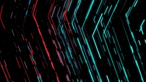 Futuristic Line Element Flickering Background Video stock 101390464