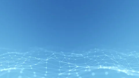 Futuristic lines dots network shape abstract looping background Stock Footage 338103466