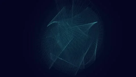 Futuristic lines in motion. Stylish graphic animation. Stock Footage 99565139