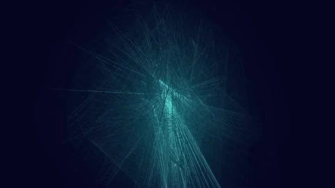 Futuristic lines in motion. Stylish graphic animation. Stock Footage 100424409