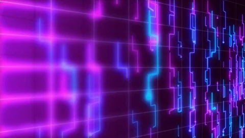 Futuristic lines world Stock Footage 88834104