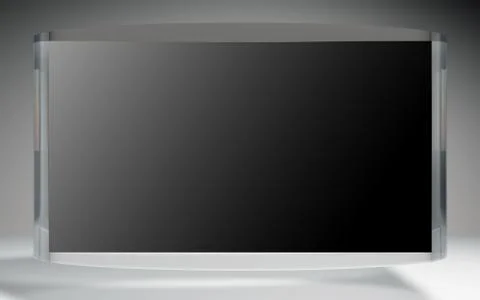 Futuristic liquid crystal display black reflection Stock Illustration