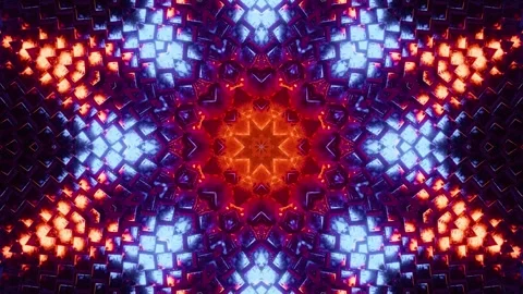 Futuristic liquid explosion with vibrant neon colors Stock Footage 340026128