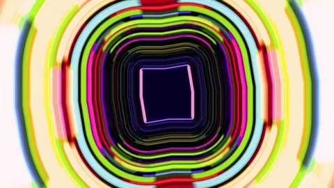 Futuristic liquid motion background with vibrant neon waves Видео 340026191