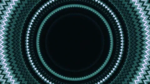 Futuristic liquid motion loop with hypnotic concentric waves. Abstract black 库存影片 340024752