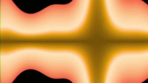 Futuristic liquid motion with vibrant gradient colors. Abstract flowing waves Stock Footage 340025229