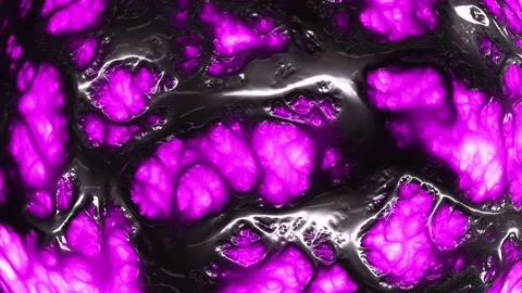 Futuristic liquid waves pattern with purple and black gradient color Stock Footage 195559000