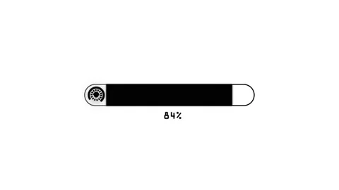 Futuristic loading bar with Alpha channel (transparent background) Video stock 146828173