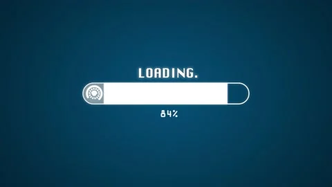 Futuristic loading bar with Alpha channel (transparent background) Stock Footage 146828214