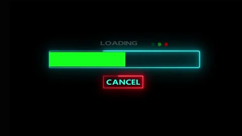 Futuristic loading bar animation Vidéo 330758704