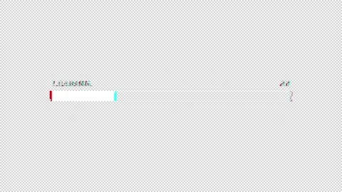 Futuristic loading bar animation with glitch effect. Stock Footage 240894203