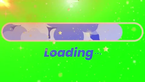 Futuristic Loading Bar Animation on Green Screen Chroma Key Stock Footage 336656552
