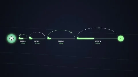 Futuristic Loading Bar Progress Indicator Animation on Dark Background Stock Footage 348414758