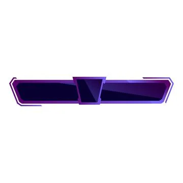 Futuristic lower third banner showing stream information Illustrazione stock