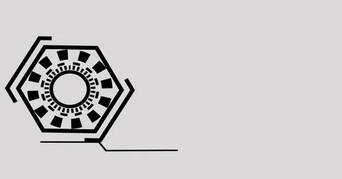 Futuristic lower third in the high resolution. Element of hud interface. Lo.. Illustrazione stock