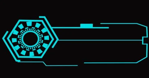 Futuristic lower third in the high resolution. Element of hud interface. Lo.. Illustrazione stock