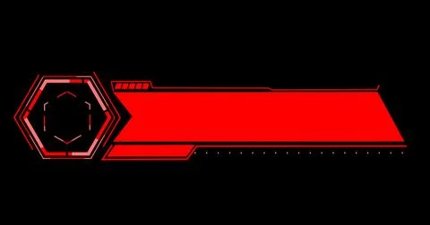 Futuristic lower third in the high resolution. Element of hud interface. Lo.. 스톡 일러스트