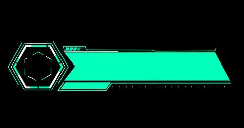 Futuristic lower third in the high resolution. Element of hud interface. Lo.. Illustrazione stock