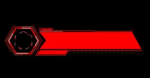 Futuristic lower third in the high resolution. Element of hud interface. Lo.. Illustrazione stock