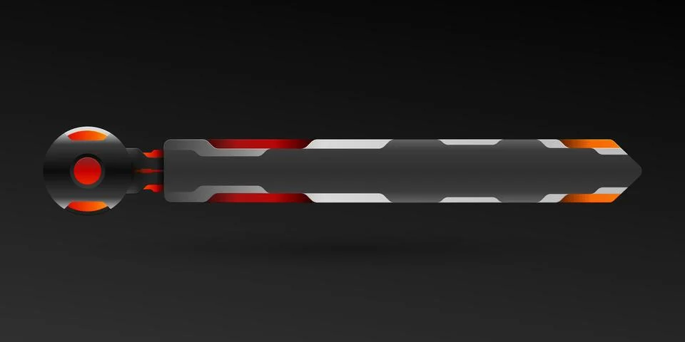 Futuristic lower third video broadcast screen gui title bar template Stock Illustration