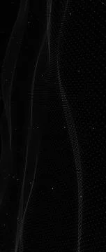 Futuristic Luminescent Plexus: Abstract Network of Glowing Interconnected P.. Stock Illustration