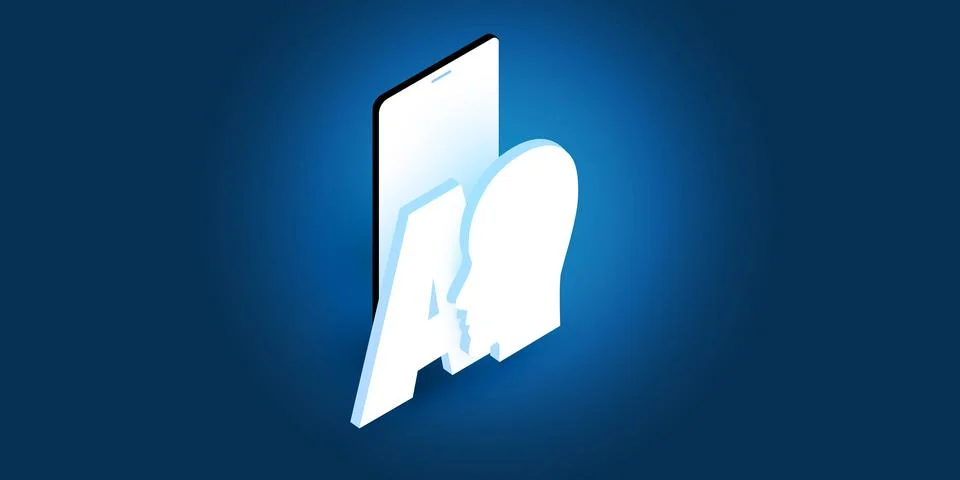 Futuristic Machine Learning, Artificial Intelligence, Cloud Computing, Auto.. Stock Illustration