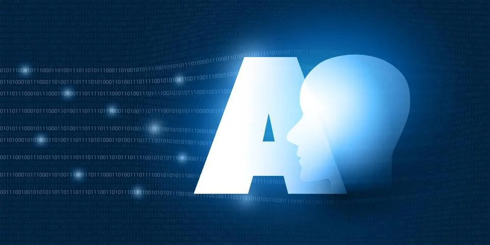 Futuristic Machine Learning, Artificial Intelligence, Cloud Computing, Auto.. イラスト素材