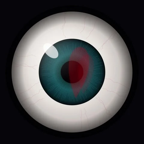 Futuristic macro shot of an intelligent human eye with glowing blue digital.. Stock Footage 345690867
