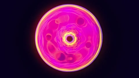 Futuristic magical sphere with energy inside infinite motion 4K. Video stock 265060918