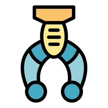 Futuristic magnet holding two objects with magnetic force Stock Illustration
