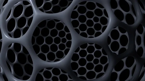 Futuristic Manographene Molecular Structure Stock Footage 90560713