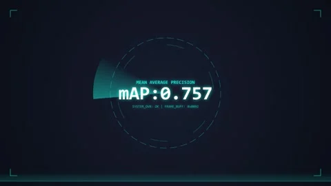 Futuristic mAP 0.120 Data Display HUD - Technology and Science Concept Stock Footage 348423019