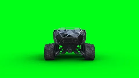 Futuristic mars rover, explorer. Green screen isolate. Stock-Footage 264538193