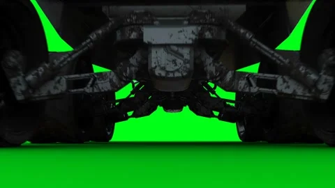 Futuristic mars rover, explorer. Green screen isolate. 스톡 동영상 264538484