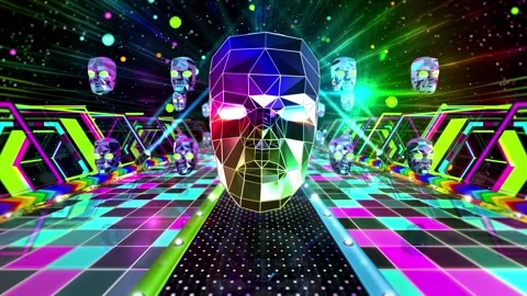 Futuristic Mask Video stock 342265384